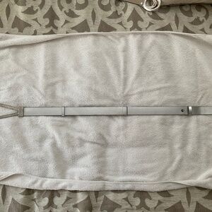 Chicos silver metallic belt